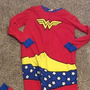 Wonder Woman fleece onesie with cape